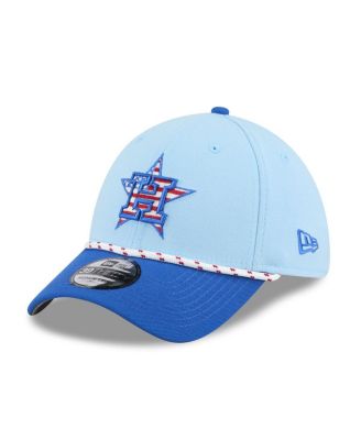 New Era - Men's Light Blue/Blue Houston Astros 2025 Fourth of July 39THIRTY Flex Hat