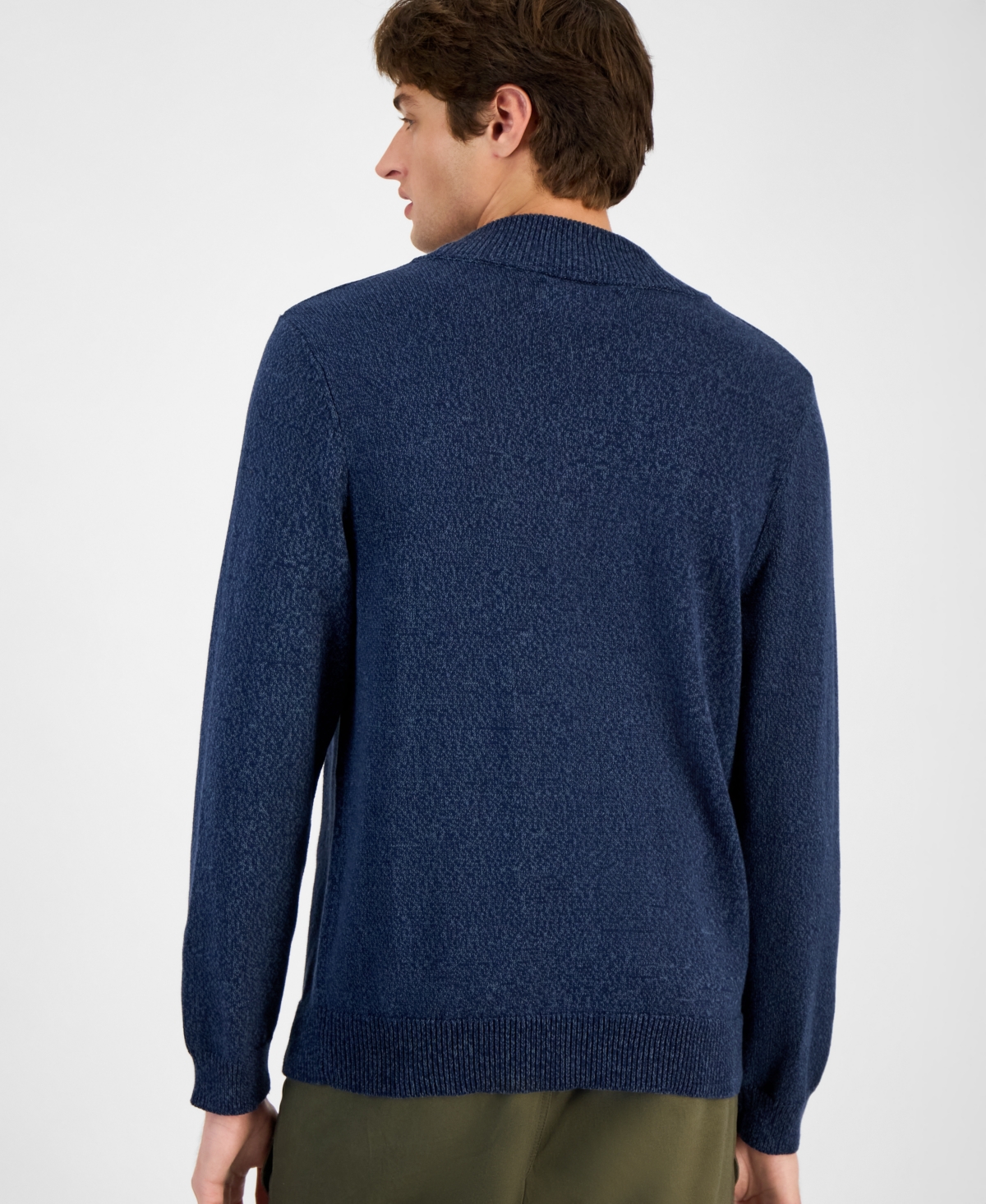 Sun + Stone Men's Shawl-collar Sweater, Macy's Exclusive In Blue