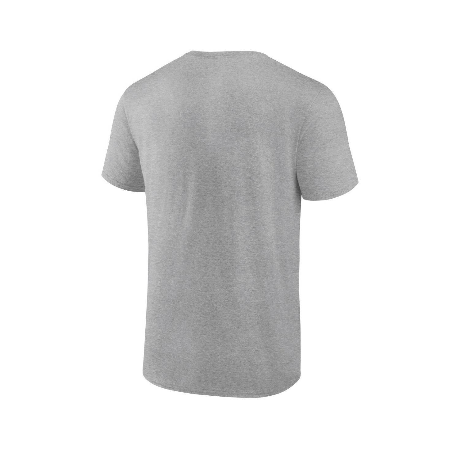 Men's Heather Gray Texas Longhorns Primary Logo T-Shirt