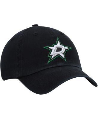 Men's Black Dallas Stars Logo Clean Up Adjustable Hat