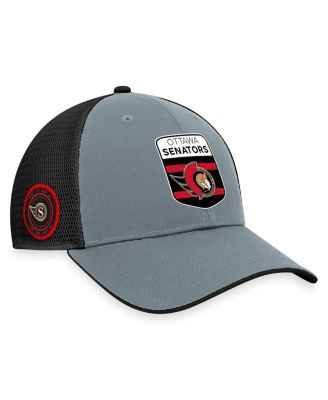 Fanatics - Men's Gray/Black Ottawa Senators Authentic Pro Home Ice Trucker Adjustable Hat