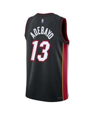 Big Boys and Girls Bam Adebayo Black Miami Heat Swingman Icon Edition Jersey