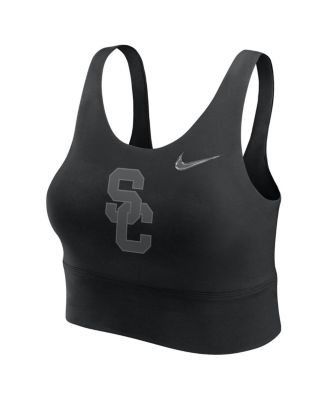 Women's Black USC Trojans Performance Longline Sports Bra