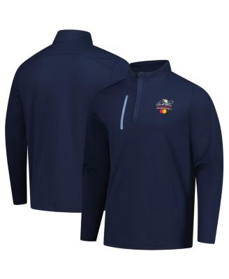Puma - Men's Navy Arnold Palmer Invitational Cloudspun Tech Quarter-Zip Pullover Sweatshirt