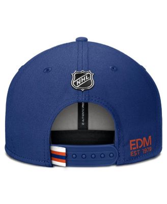 Men's Blue Edmonton Oilers Authentic Pro Prime Snapback Hat