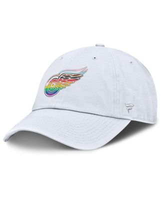 Fanatics - Men's White Detroit Red Wings PRIDE Adjustable Hat