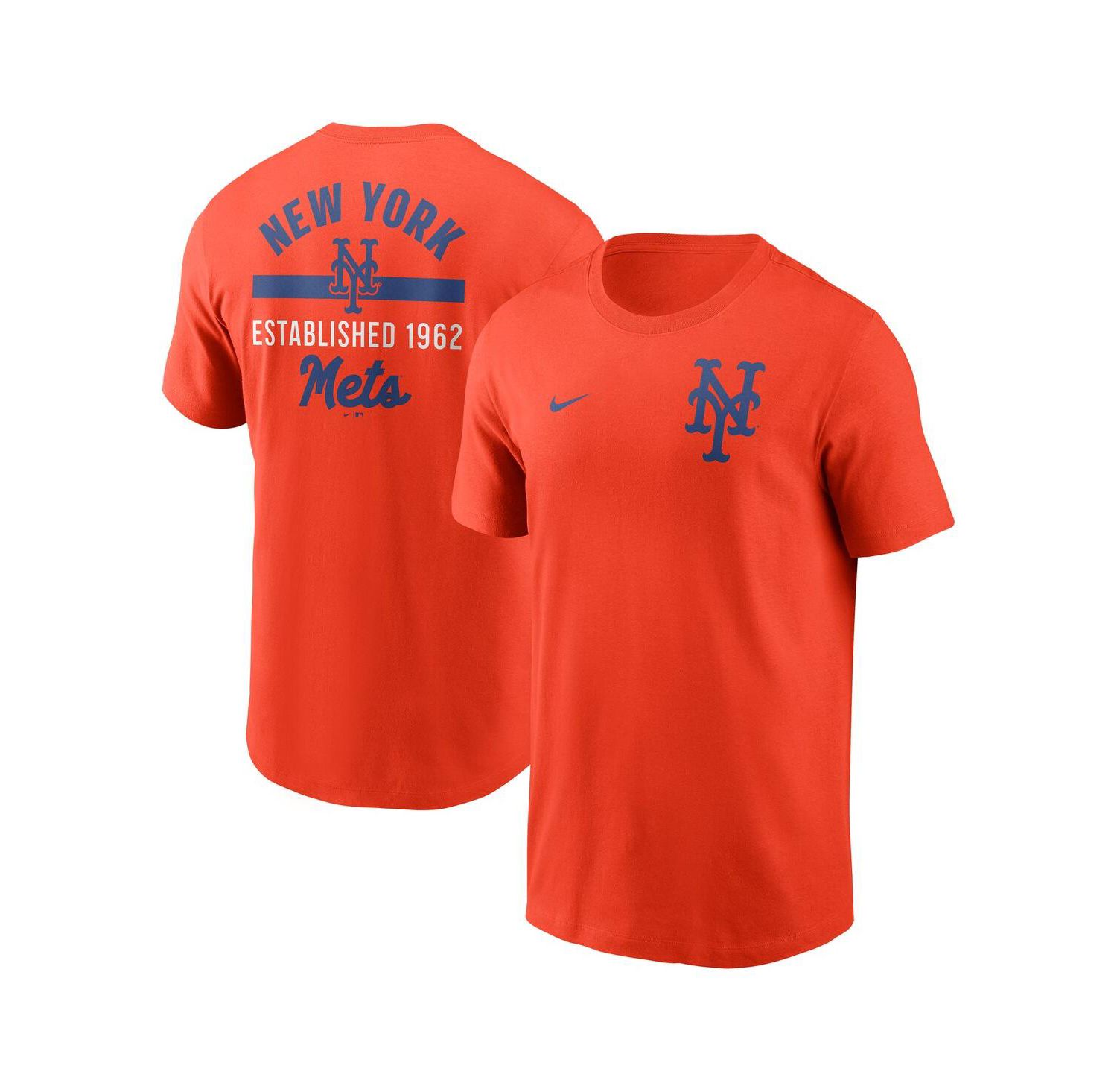 Men's Orange New York Mets 2-Hit T-Shirt