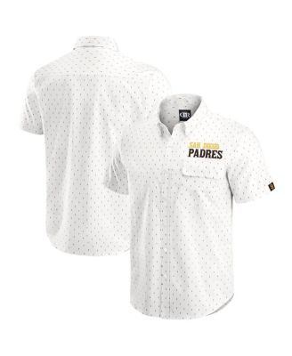 Fanatics - Men's Cream San Diego Padres Printed Button-Down Shirt