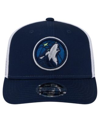 Men's Navy/White Minnesota Timberwolves Trucker 9SEVENTY Stretch-Snap Hat