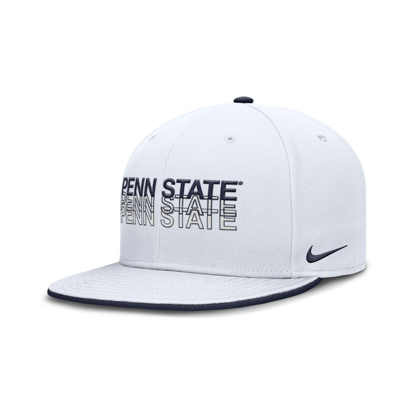 Мужская кепка Nike White Penn State Nittany Lions True Primetime Performance Fitted Hat — фото 1