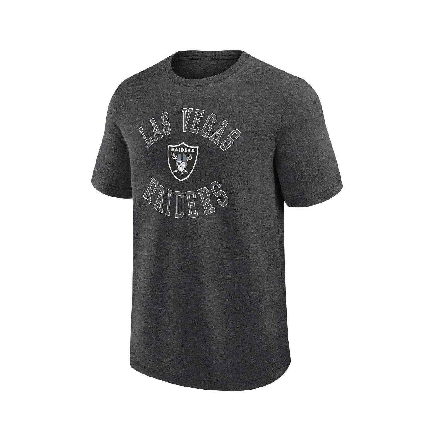 Мужская футболка Logo Athletic Heather Charcoal Las Vegas Raiders Success — фото 2