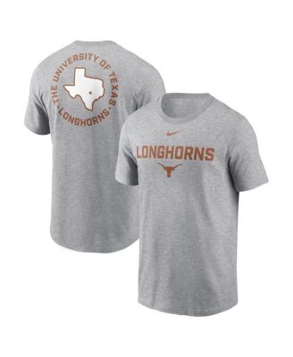 Nike - Men's Heather Gray Texas Longhorns Campus 2-Hit T-Shirt