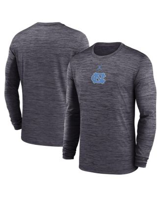 Jordan - Men's Black North Carolina Tar Heels 2025 Sideline Velocity Performance Long Sleeve T-Shirt