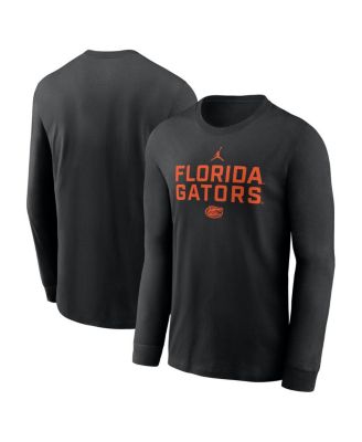 Jordan - Men's Black Florida Gators 2025 Sideline Performance Long Sleeve T-Shirt