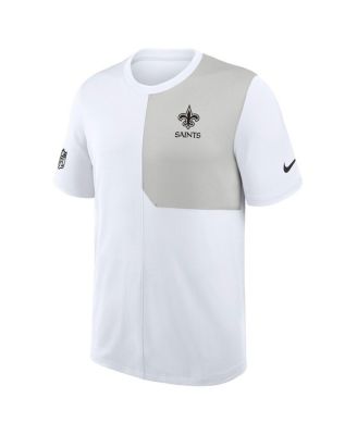 Men's White New Orleans Saints Sideline UV Performance Coach T-Shirt