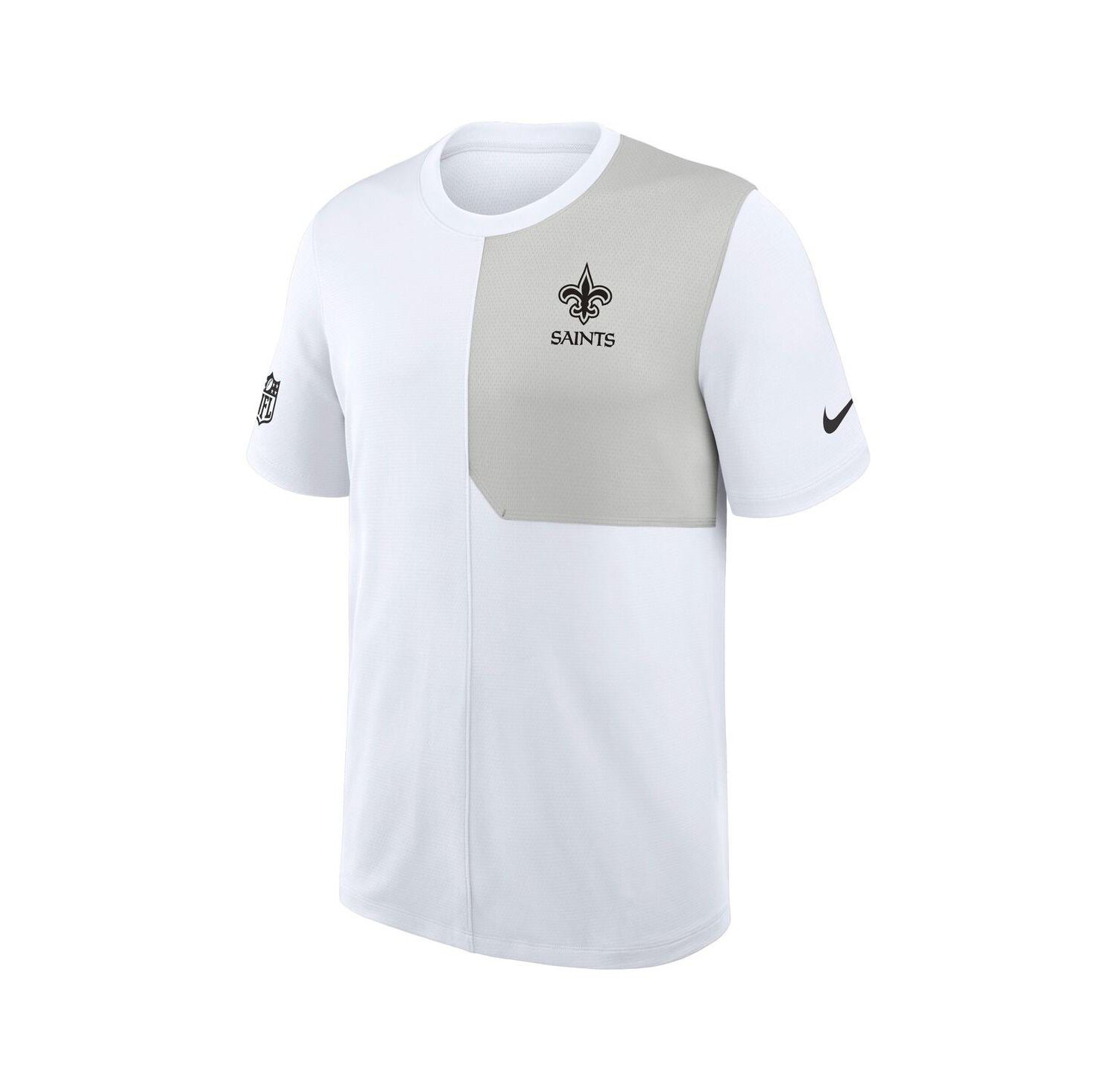 Men's White New Orleans Saints Sideline UV Performance Coach T-Shirt