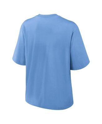 Women's Powder Blue Los Angeles Chargers Glory Arch Boxy T-Shirt