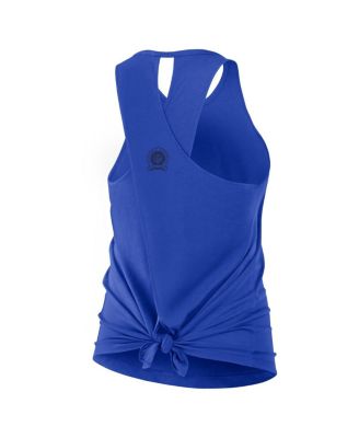 Women's Royal Los Angeles Rams Glory Crisscross Performance Tank Top