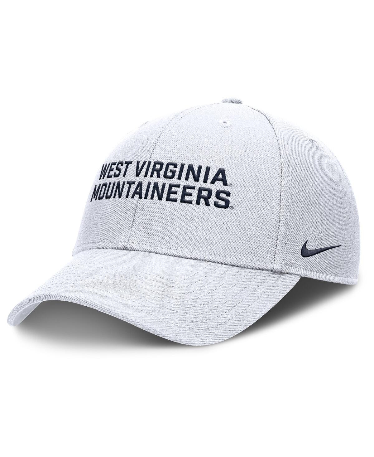 Men's White West Virginia Mountaineers Rise Practice Adjustable Hat - White