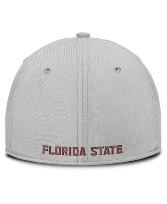 Men's Gray Florida State Seminoles Rise Practice Performance Adjustable Hat