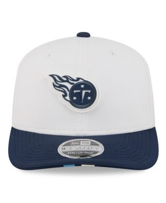 Men's White/Navy Tennessee Titans 2025 NFL Training Camp 9SEVENTY Adjustable Hat