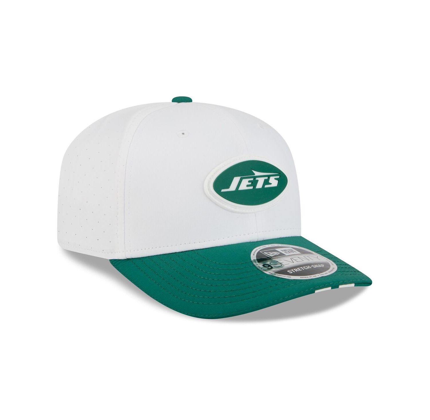 Men's White/Green New York Jets 2025 NFL Training Camp 9SEVENTY Adjustable Hat