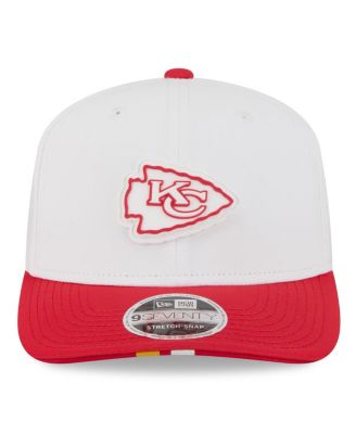 Men's White/Red Kansas City Chiefs 2025 NFL Training Camp 9SEVENTY Adjustable Hat
