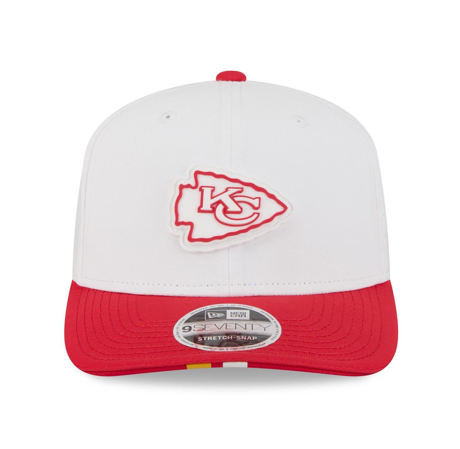 Men's White/Red Kansas City Chiefs 2025 NFL Training Camp 9SEVENTY Adjustable Hat
