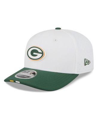 New Era - Men's White/Green Green Bay Packers 2025 NFL Training Camp 9SEVENTY Adjustable Hat