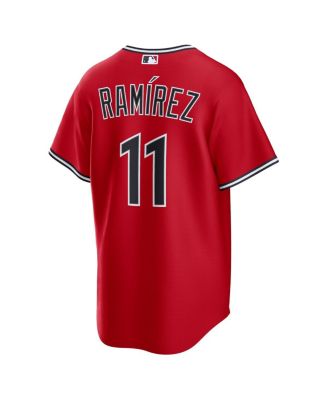 Men's Jose Ramirez Red Cleveland Guardians Alternate 2 Replica Jersey