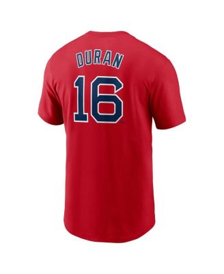 Men's Jarren Duran Red Boston Red Sox Fuse Name Number T-Shirt