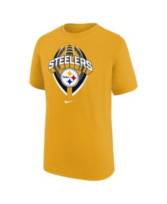 Big Boys and Girls Gold Pittsburgh Steelers Icon Legend T-Shirt