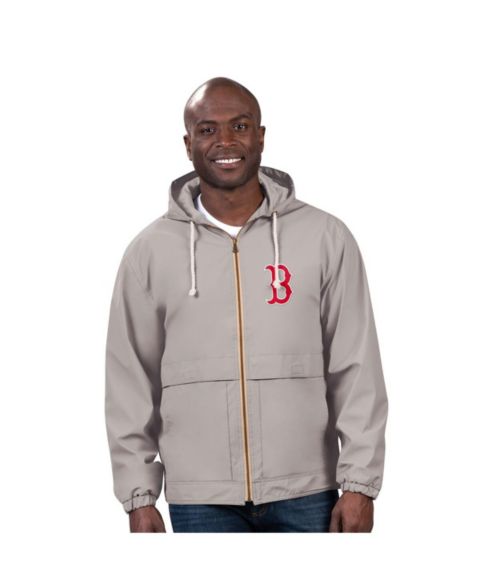Мужская куртка G-III Sports by Carl Banks Gray Boston Red Sox Full-Zip Rain