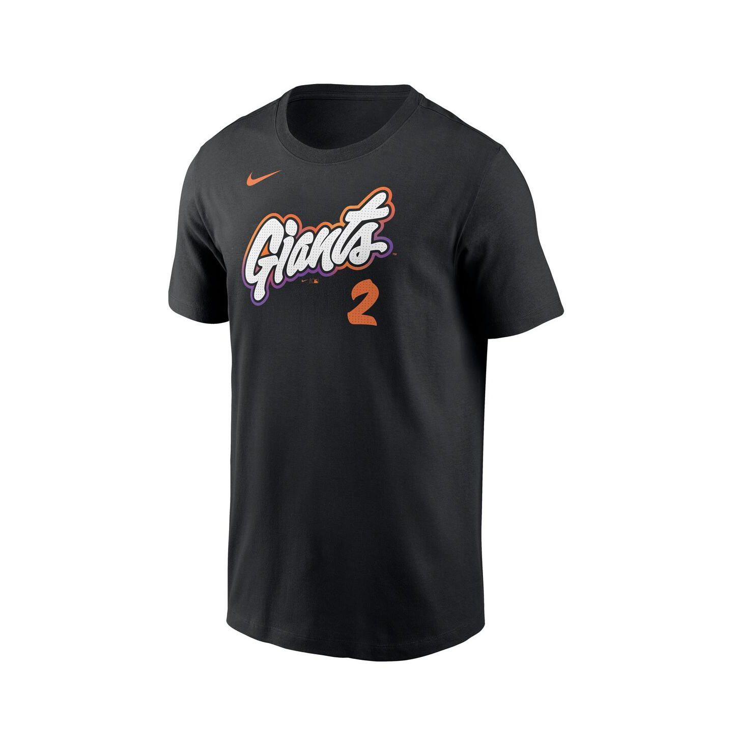 Мужская футболка Nike Willy Adames Black San Francisco Giants 2025 City Connect Fuse Name & Number — фото 2