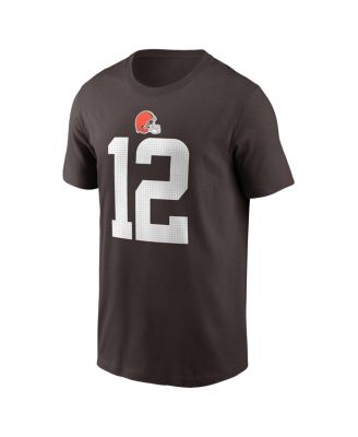 Men's Shedeur Sanders Brown Cleveland Browns 2025 NFL Draft Name Number T-Shirt