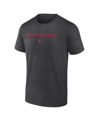 Men's Heather Charcoal Oklahoma Sooners Iconic Battle Scars T-Shirt