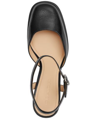 Women's Sculpted-Heel Platform Pumps