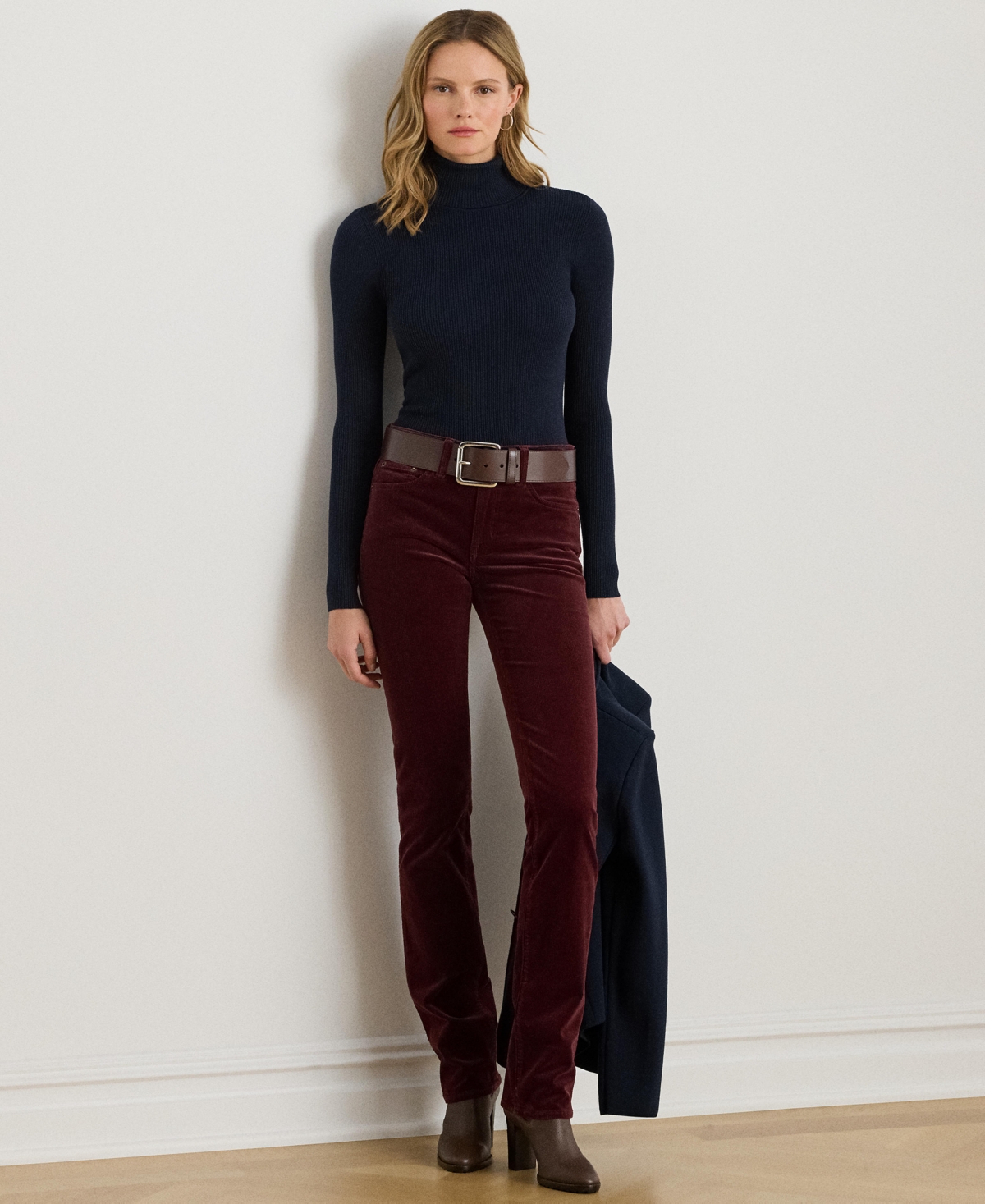 Ralph Lauren Turtleneck Sweater In Blue