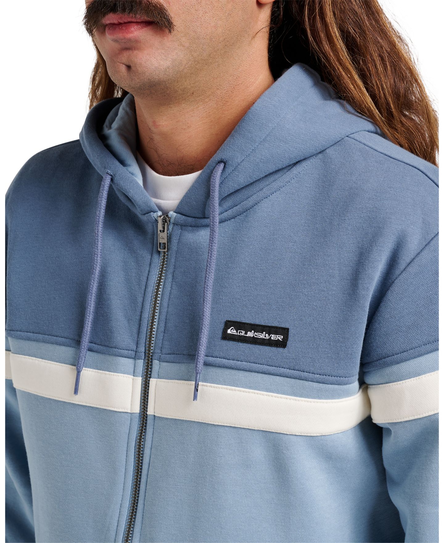 Мужское худи Quiksilver Surf Zip, цвет: Синий — фото 4