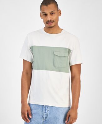 Sun + Stone - Men's Utility Colorblocked T-Shirt, Macy's Exclusive