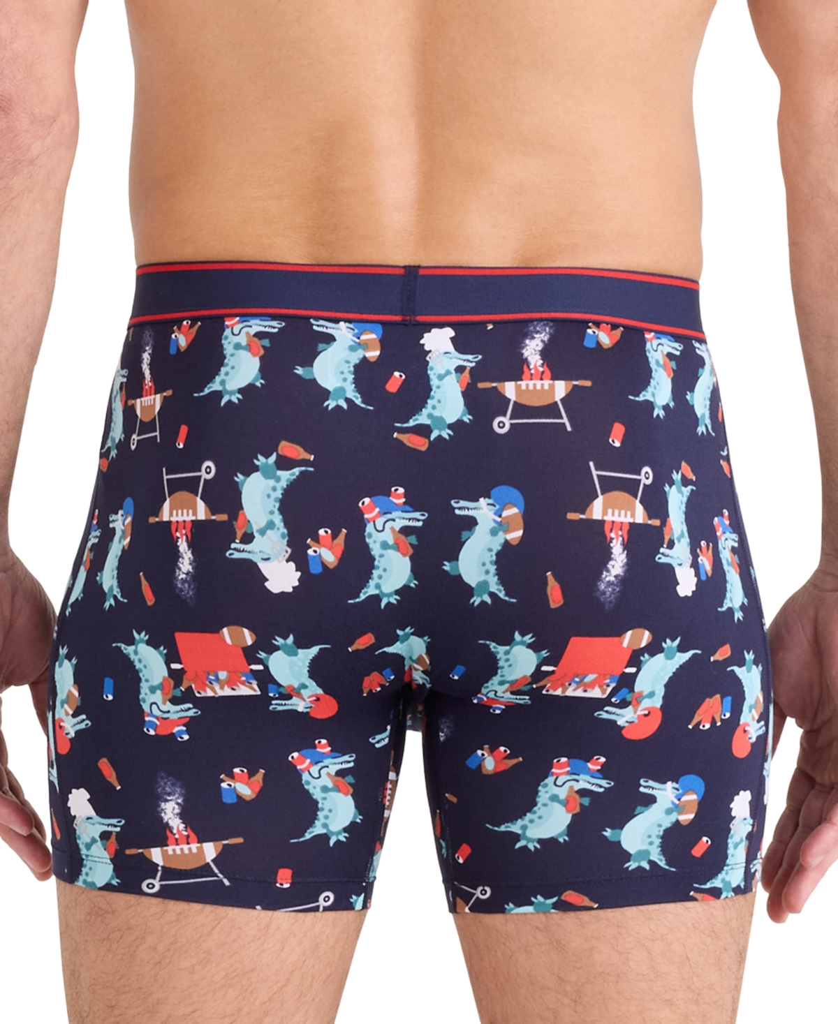 Saxx Men's Daytripper Moisture-wicking Printed Boxer Briefs In Black
