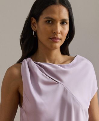 Women's Charmeuse Asymmetrical Blouse