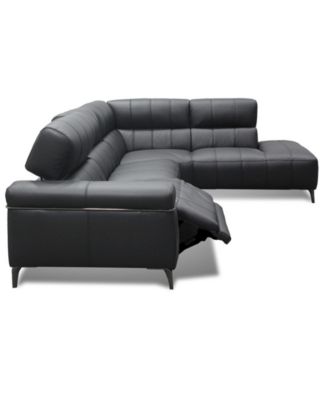 Wyndill 2-Pc. Leather Sectional with 1 Power Recliner, Exclusively at Macy's