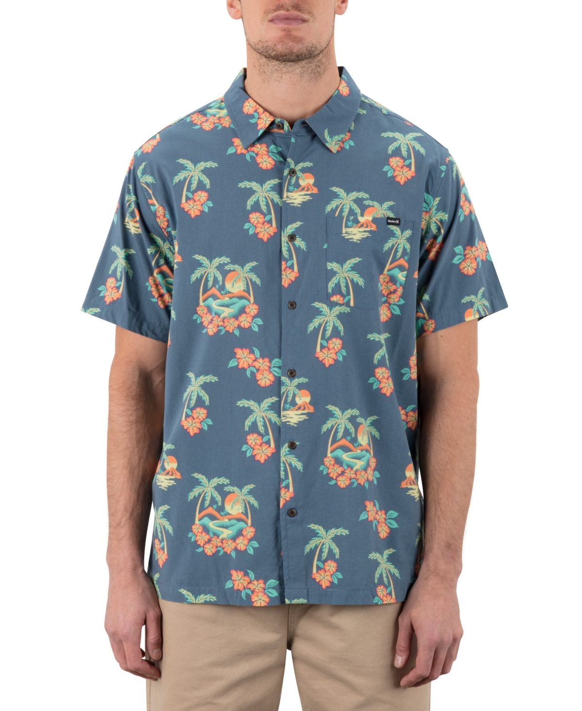 Men's Rincon Short Sleeve Shirt - Gray teal