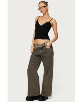 Women's Zahra Mud Wash Low Rise Jeans