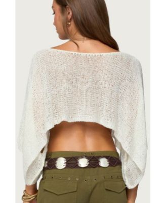 Women's Laline Oversized Knit Crop Top