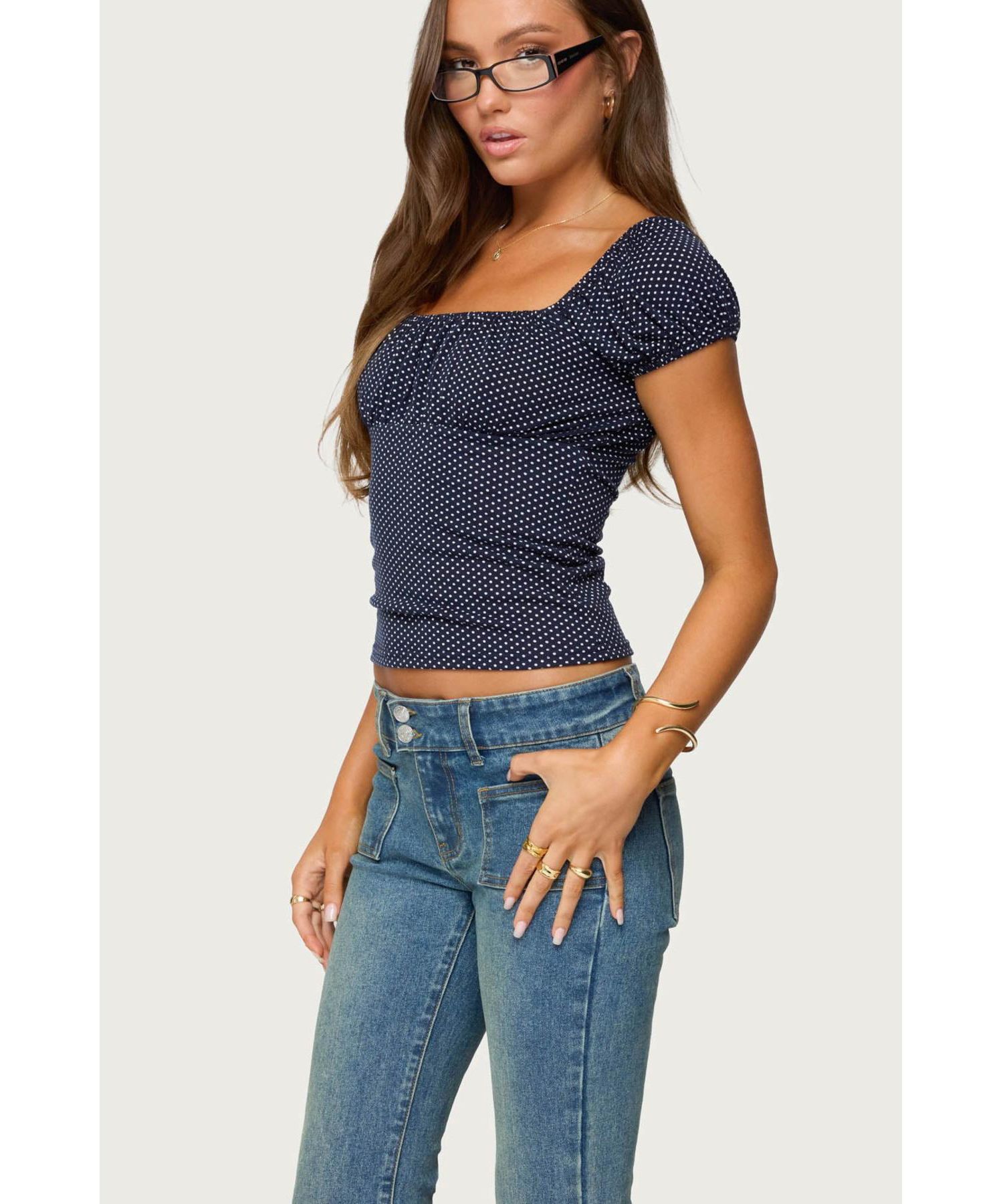 Women's Stefania Polka Dot Top