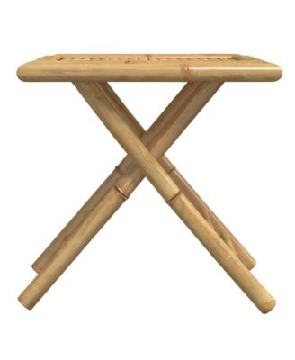 Garden Table Natural Bamboo Small Foldable Bamboo Garden Table