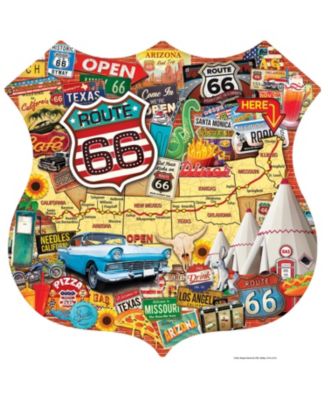 Route 66 1000 Piece Shaped Jigsaw Puzzle