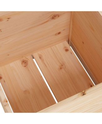 Garden Planters 2 pcs 23.6"x23.6"x23.6" Solid Wood Pine